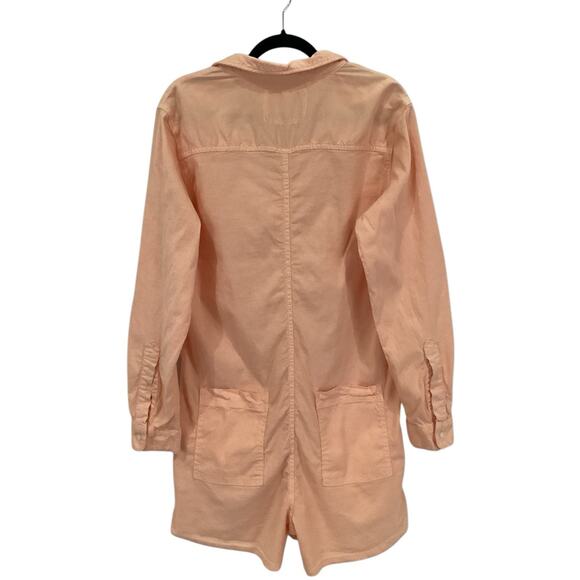 Frank & Eileen Ireland Performance Linen Playsuit Creamsicle Size XS One Piece - Picture 6 of 12